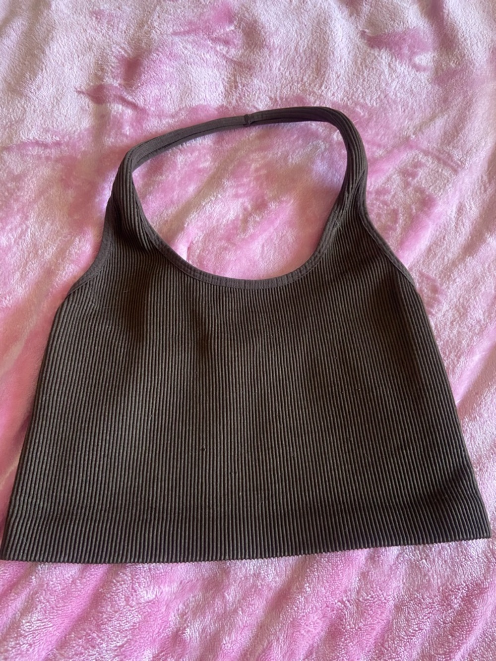 Three Ribbed Halter Crop Tops - Picture 3 of 6